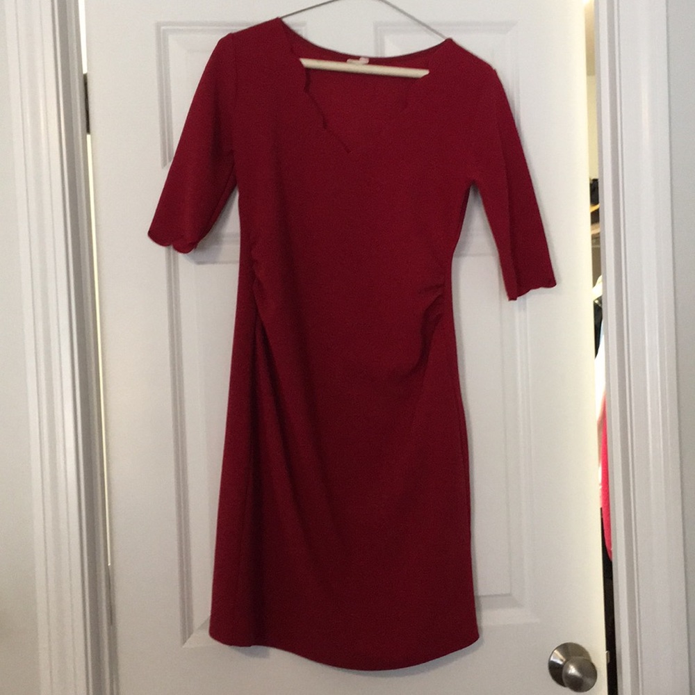 Pink Blush Scolloped Dress